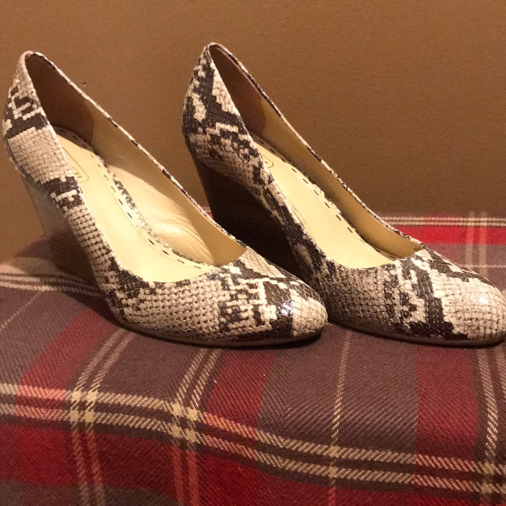 Coach Snake Print Wedge - image 1